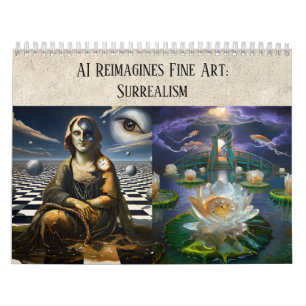 Surrealer Traum AI-Kunststil - Überarbeitete Feine Kalender