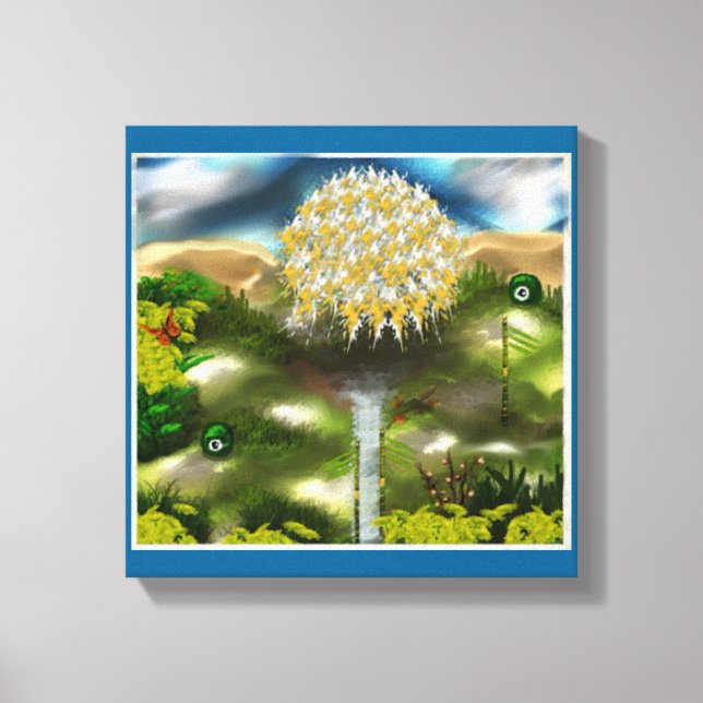 Surrealer Traum der Lüster Leinwanddruck (Vorderseite)