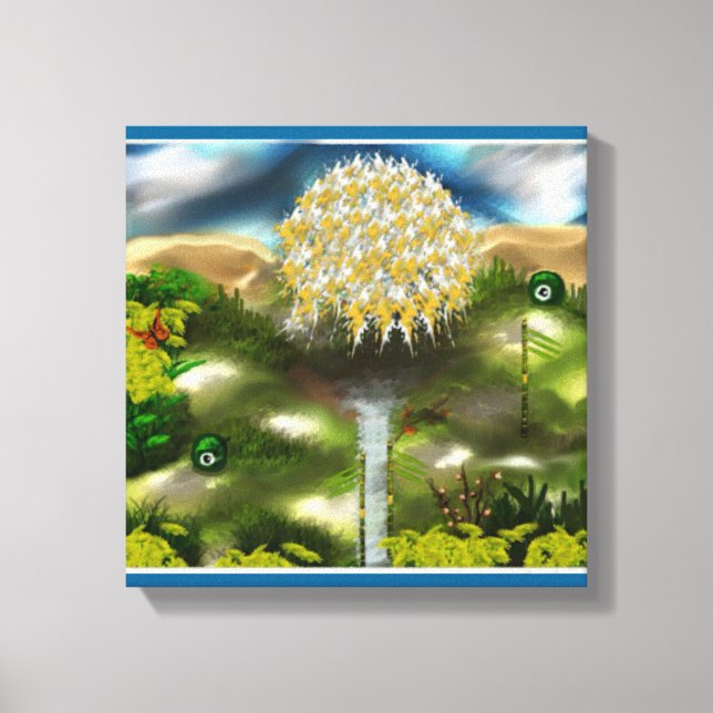 Surrealer Traum der Lüster Leinwanddruck (Vorderseite)