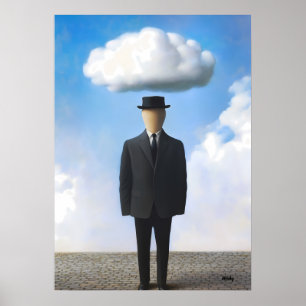 Surrealer Traumlandschaft-Wandkunst - Wolke mit Ma Poster