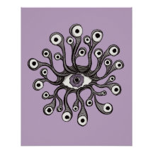 Surrealer Weirdcore-Augen-Tentakel-Kunstwerk - Lil