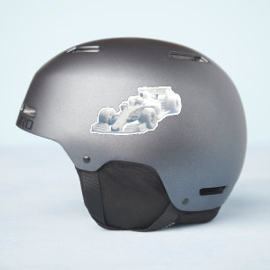 Surrealer Wolkenrennhelm-Vinyl Aufkleber