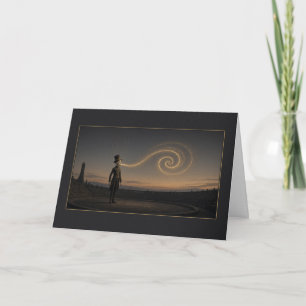 Surrealer Zirkustraum Goldener Atem Karte