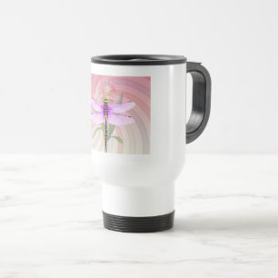 Surreales 60er-Thema Libelle Reisebecher