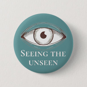 Surreales Auge, moderner Surrealismus, bizarr sehe Button