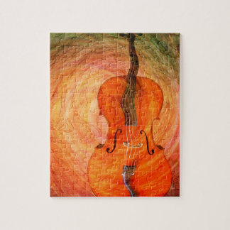 Surreales Cello mit musikalischen Anmerkungen Puzzle