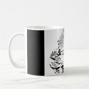 Surreales Florenz walisisch - Schwarzweiss Tasse