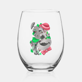 Surreales Puzzle gegenüber Stemless Wine Glass Weinglas Ohne Stiel