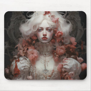 Surrealismus Barockmädchen Mousepad