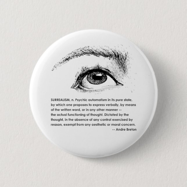 Surrealismus definiert button (Vorderseite)