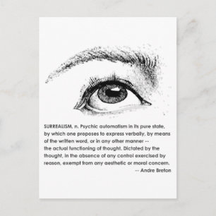Surrealismus definiert postkarte