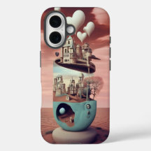 Surrealismus Surrealismus Burg Fantasy Landschaft