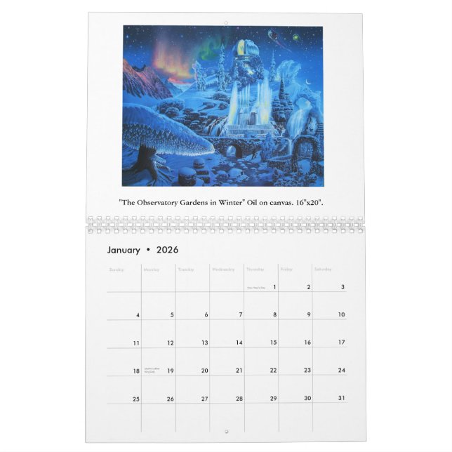 Surrealismus und die Landschaft 2015 James Kalender (Jan 2026)