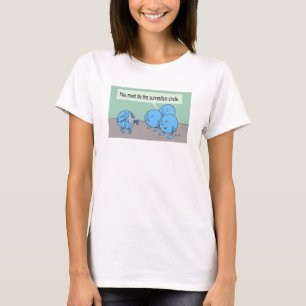 Surrealismus Zirkel Frauen weißer T - Shirt