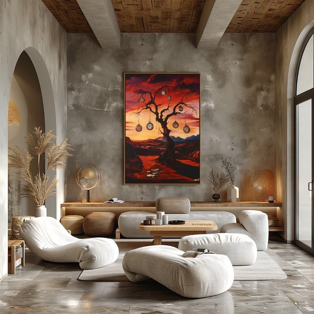 Surrealist mit Uhren bei Sunset Poster (Von Creator hochgeladen)