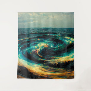 Surrealistic A Galaxy Of Ocean Wandteppich