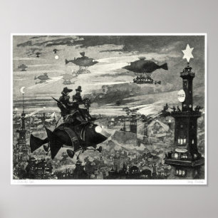 Surrealistic Book Illustration Poster