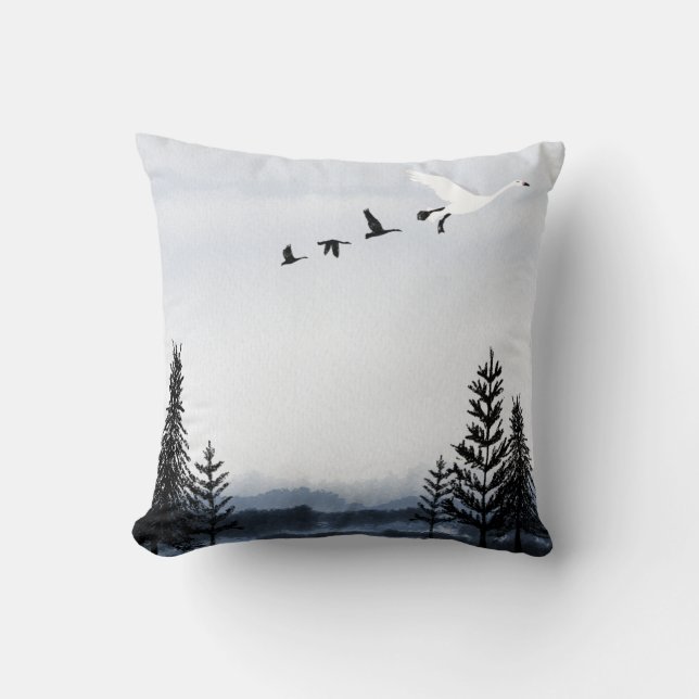 Surrealistic winter landscape kissen (Vorderseite)