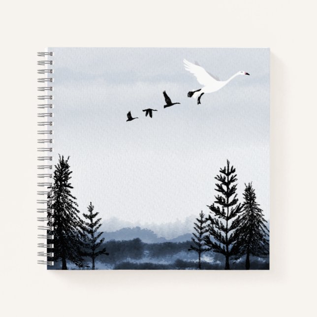 Surrealistic winter landscape notizbuch (Vorderseite)
