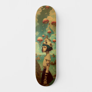 Surrealistische Fantasy-Wandkunst-Skateboard Skateboard