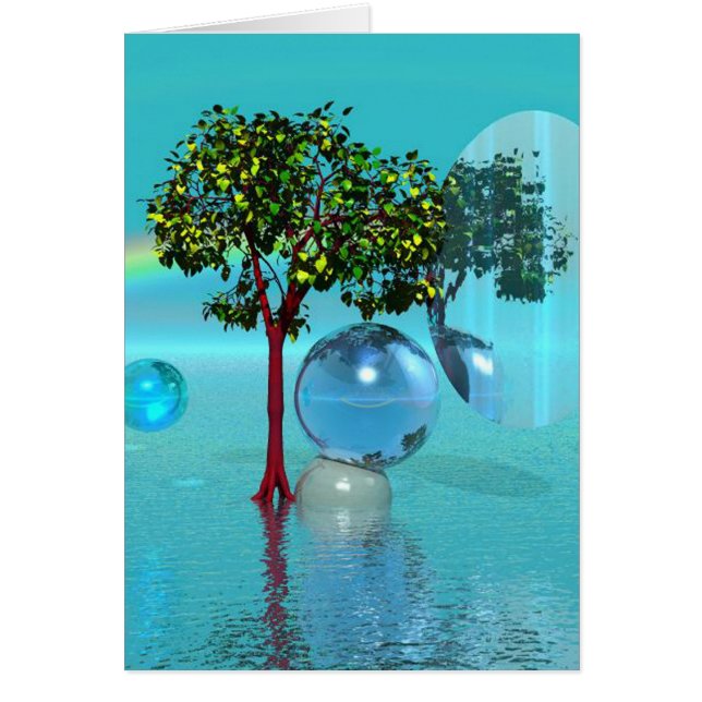 Surrealistische Grußkarten mit Landschaft (Vorne)