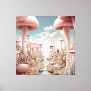 Surrealistische Kunst - das Alltägliche an eine Il Leinwanddruck