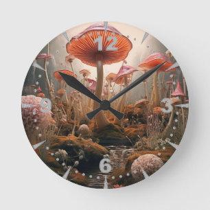 Surrealistische Kunst - Träume Runde Wanduhr