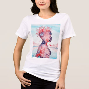 Surrealistische Landschaft Tri-Blend Shirt