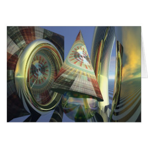 Surrealistische magische Karte