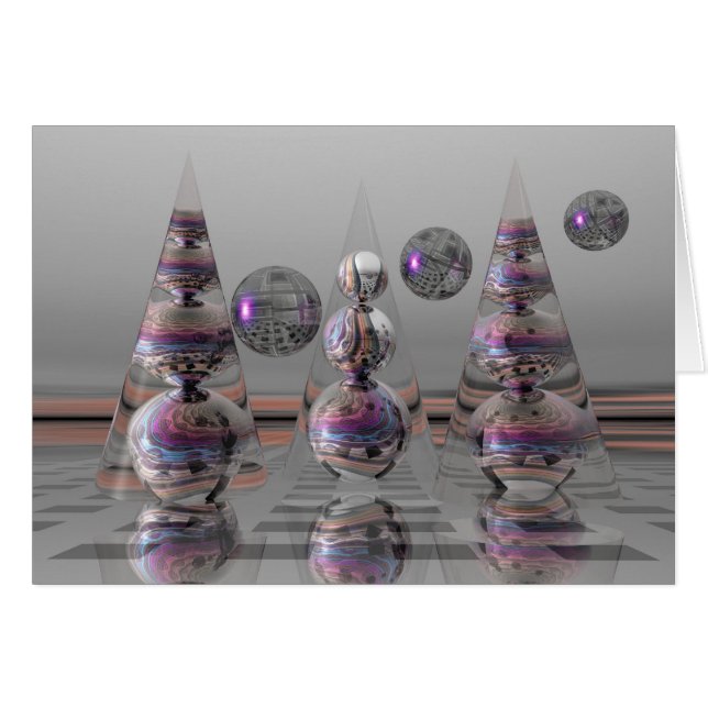 Surrealistische magische Karte ohne Text (Vorderseite (Horizontal))