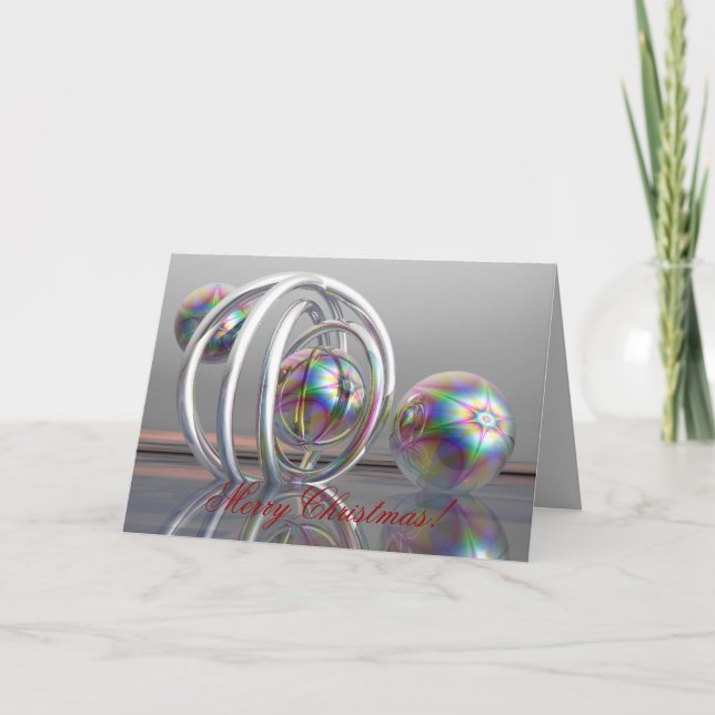 Surrealistische Merry X-mas-Karte Feiertagskarte (Vorderseite)