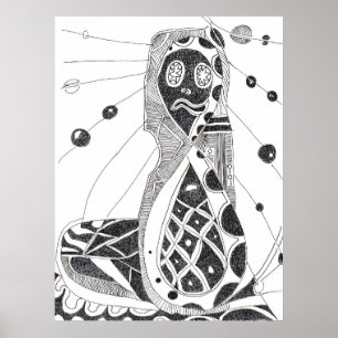 Surrealistische Mumie Poster