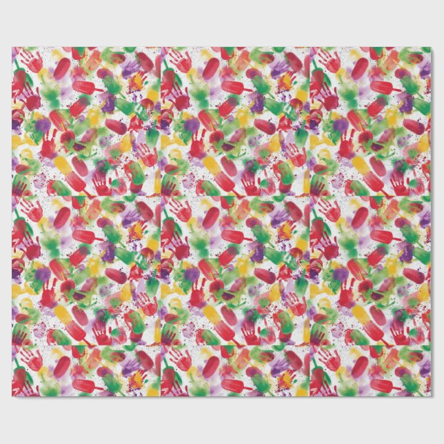 Surrealistische Präsentation eines Party für die C Geschenkpapier (Flach)