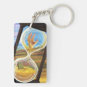 Surrealistische Sanduhr Memento Mori Gothic Dunkle Schlüsselanhänger