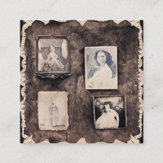 Surrealistische Vintage-Fotos mit Farbeffekten Begleitkarte