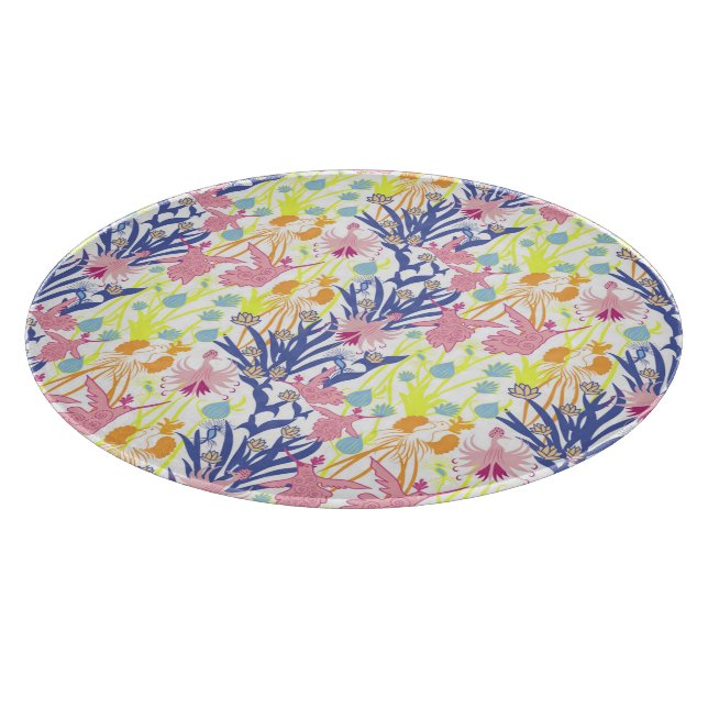 Surrealistischer Garten Schneidebrett (Ecke)