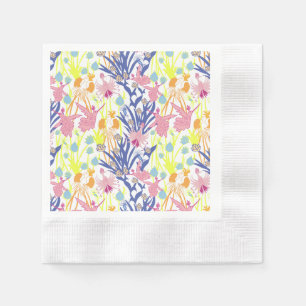 Surrealistischer Garten Serviette