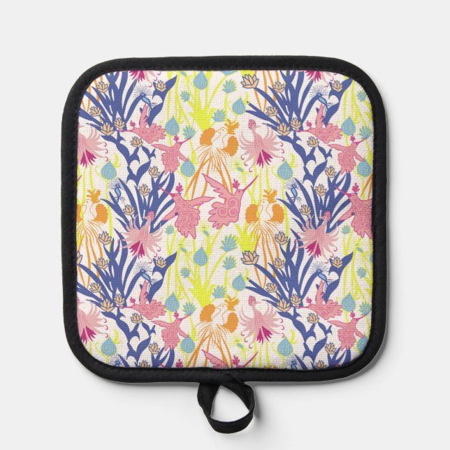 Surrealistischer Garten Topflappen (Vorderseite)