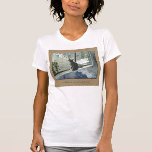 surrealistischer Katze T - Shirt