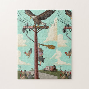 Surrealistisches Landschaftspuzzle Puzzle