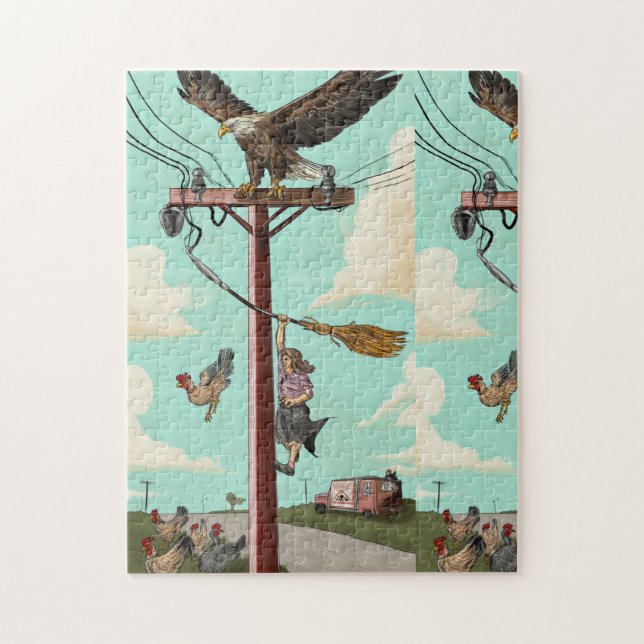 Surrealistisches Landschaftspuzzle Puzzle (Vertikal)