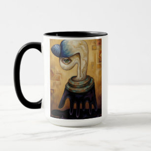 Surrealistisches Porträt Spiral  Tasse