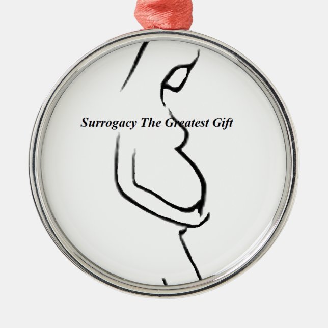 Surrogacy das Greatset Geschenk Ornament Aus Metall (Vorne)