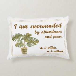 Surrounded by Abundance and Peace Canvas Bag Dekokissen