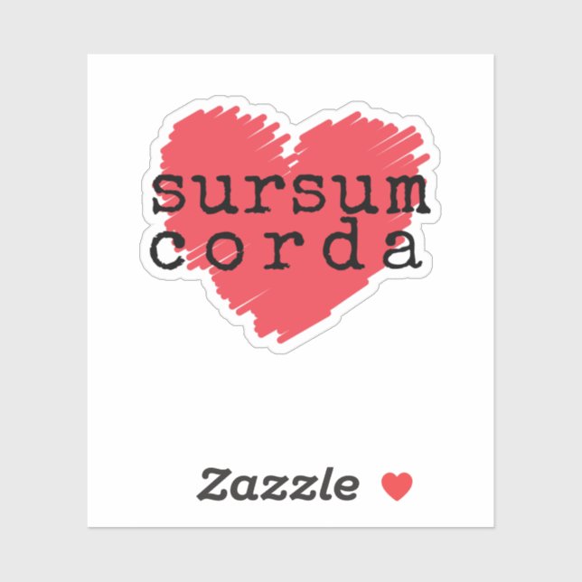 Sursum Corda Katholischer Sticker (Blatt)