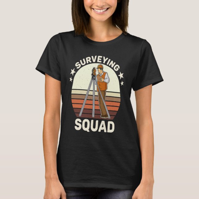 Surveyor geodesy surveying engineer theodolite pro T-Shirt (Vorderseite)
