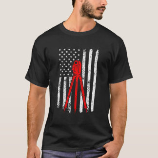 Surveyor US Flag Surveyor Land Surv T-Shirt