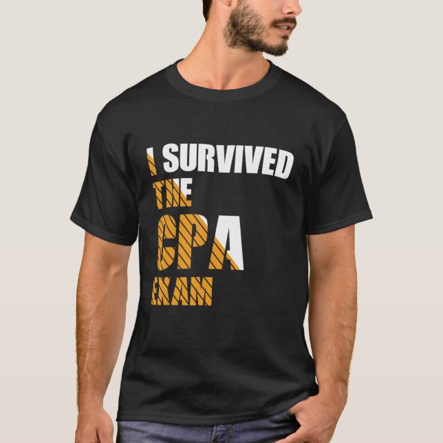 Survived The CPA Exam Certified Accountant T-Shirt (Vorderseite)