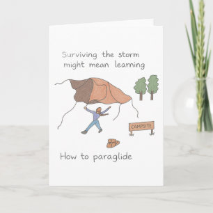 "Surviving the Storm - Paraglide Edition"-Karte Karte