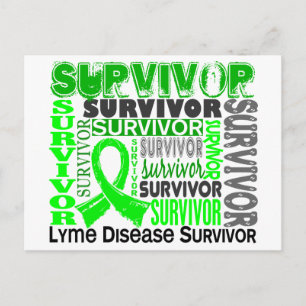 Survivor 10 Lyme-Erkrankung Postkarte